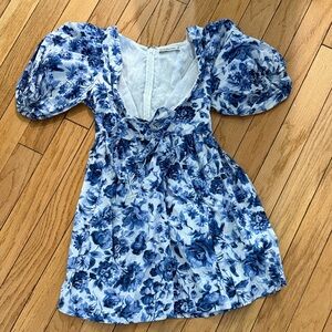 Abercrombie & Fitch Blue and White Dress